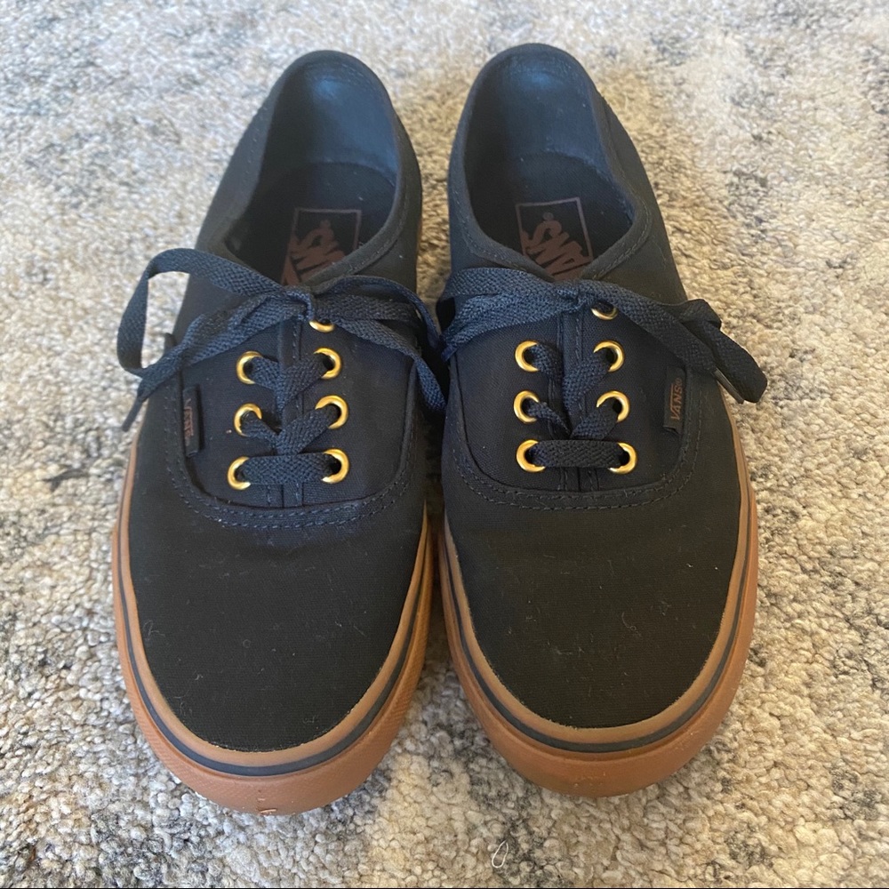 Vans Gum Authentic Lace Up Black